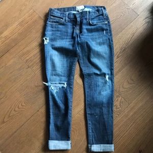 current Elliot boyfriend jeans with cuffs